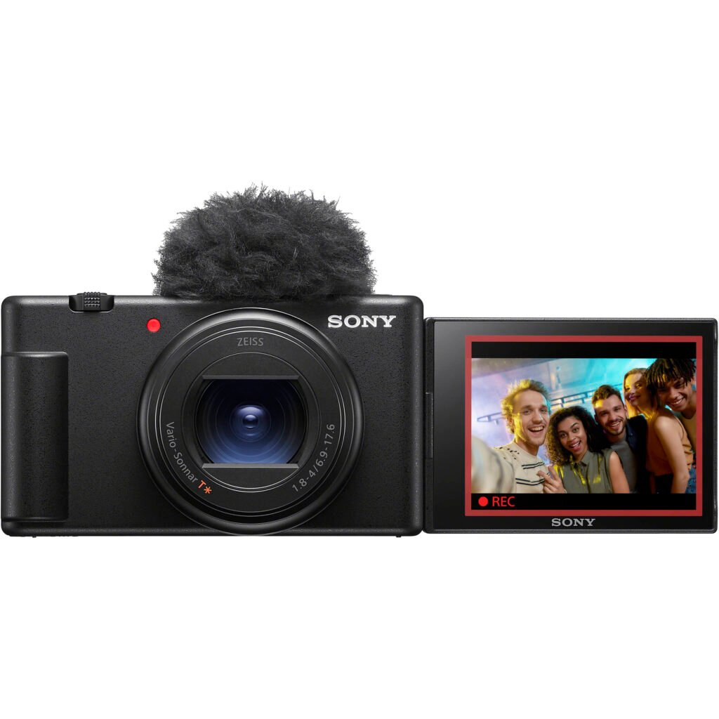 Sony ZV-1 II Vlogging Camera with flip screen, ideal for content creators and vloggers.